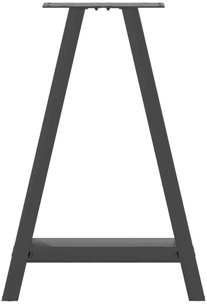 Valgomojo stalo kojos, 2 vnt., antracito spalvos, 60x(72-73) cm, plienas
