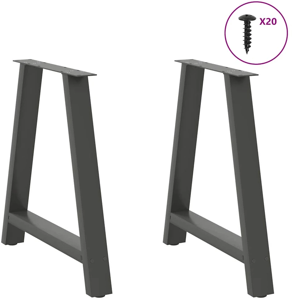 Kavos staliuko kojelės, A formos, 2 vnt., 70x(72-73)cm