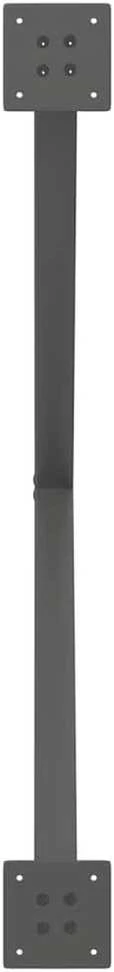 Valgomojo stalo kojos, 2 vnt., antracito spalvos, 90x(72-73) cm, plienas