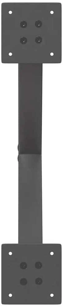 Valgomojo stalo kojos, 2 vnt., antracito spalvos, 57x(72-73) cm, plienas