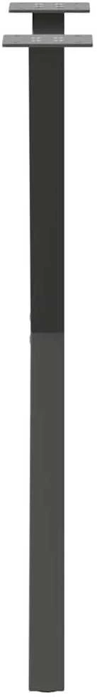 Valgomojo stalo kojos, 2 vnt., antracito spalvos, 57x(72-73) cm, plienas