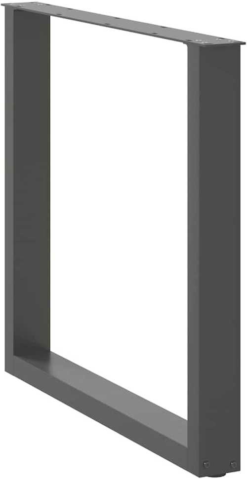 Valgomojo stalo kojos, 2 vnt., antracito spalvos, 80x(72-73) cm, plienas, U formos