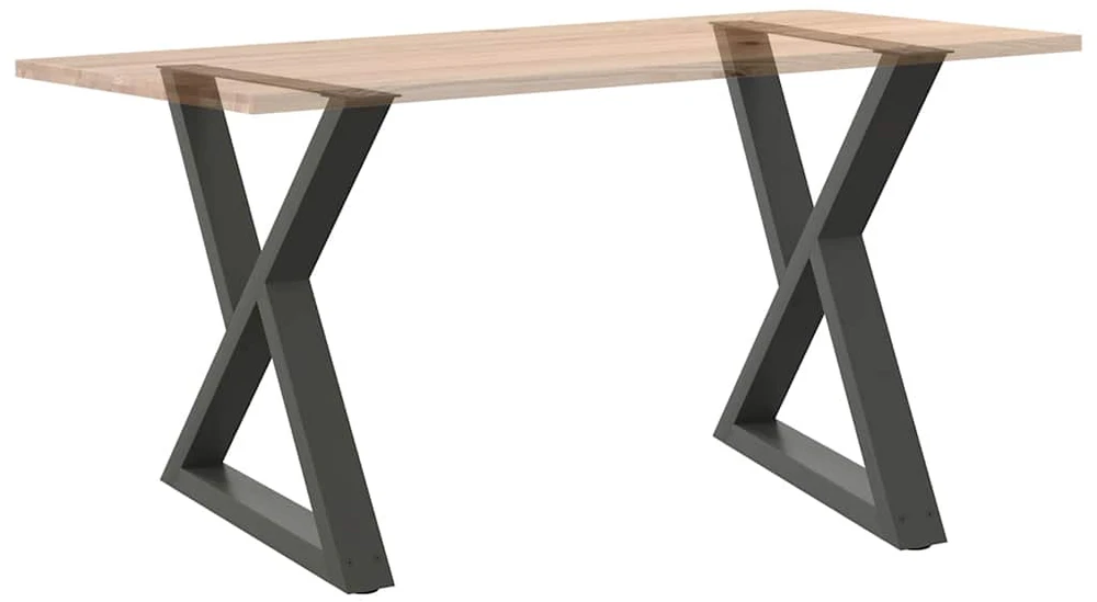 Valgomojo stalo kojos, 2 vnt., antracito spalvos, 80x(72-73,3) cm, plienas