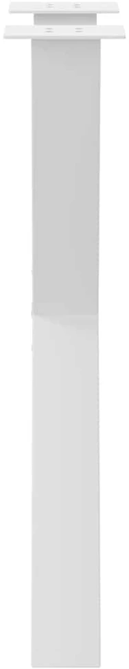 Valgomojo stalo kojos, 2 vnt., baltos, 60x(72-73) cm, plienas, X formos