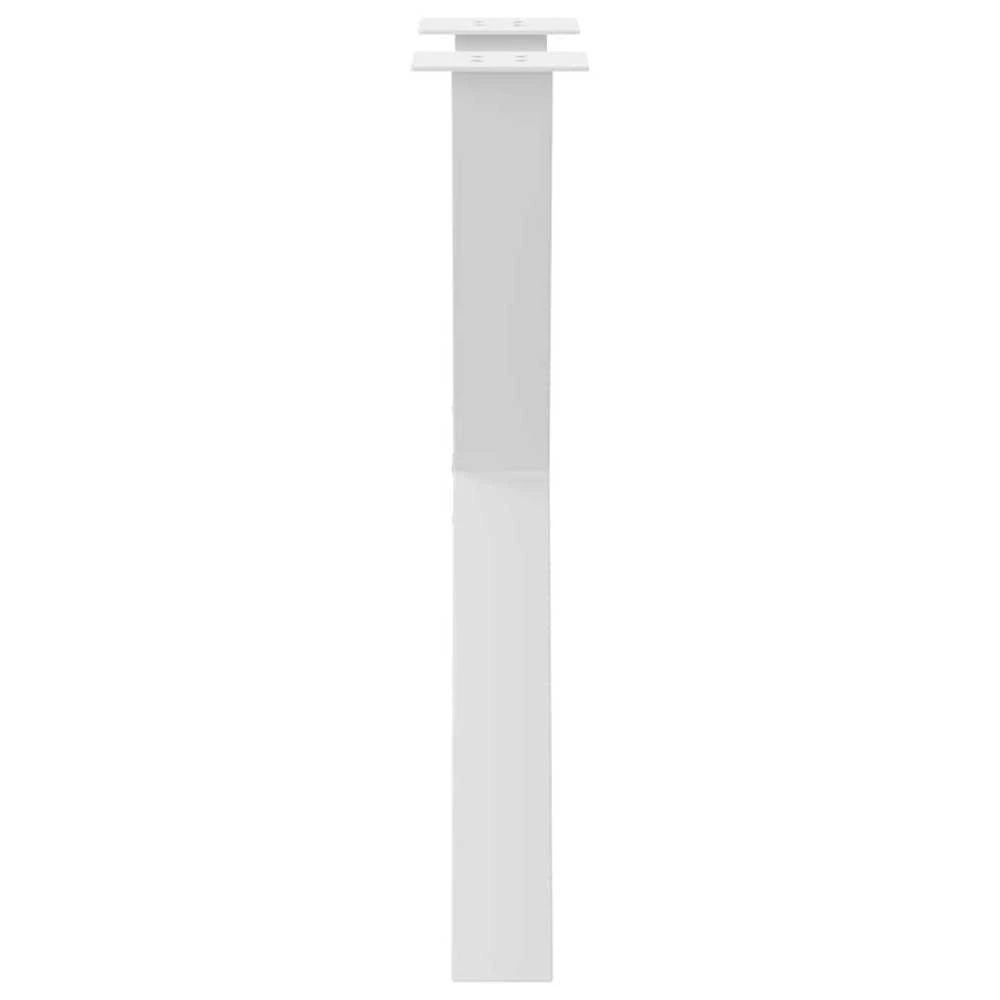 Valgomojo stalo kojos, 2 vnt., baltos, 60x(72-73) cm, plienas, X formos