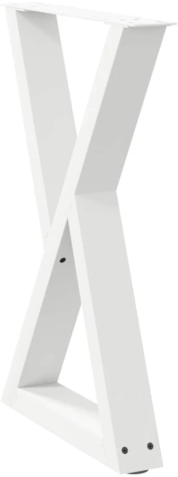Valgomojo stalo kojos, 2 vnt., baltos, 60x(72-73,3) cm, plienas