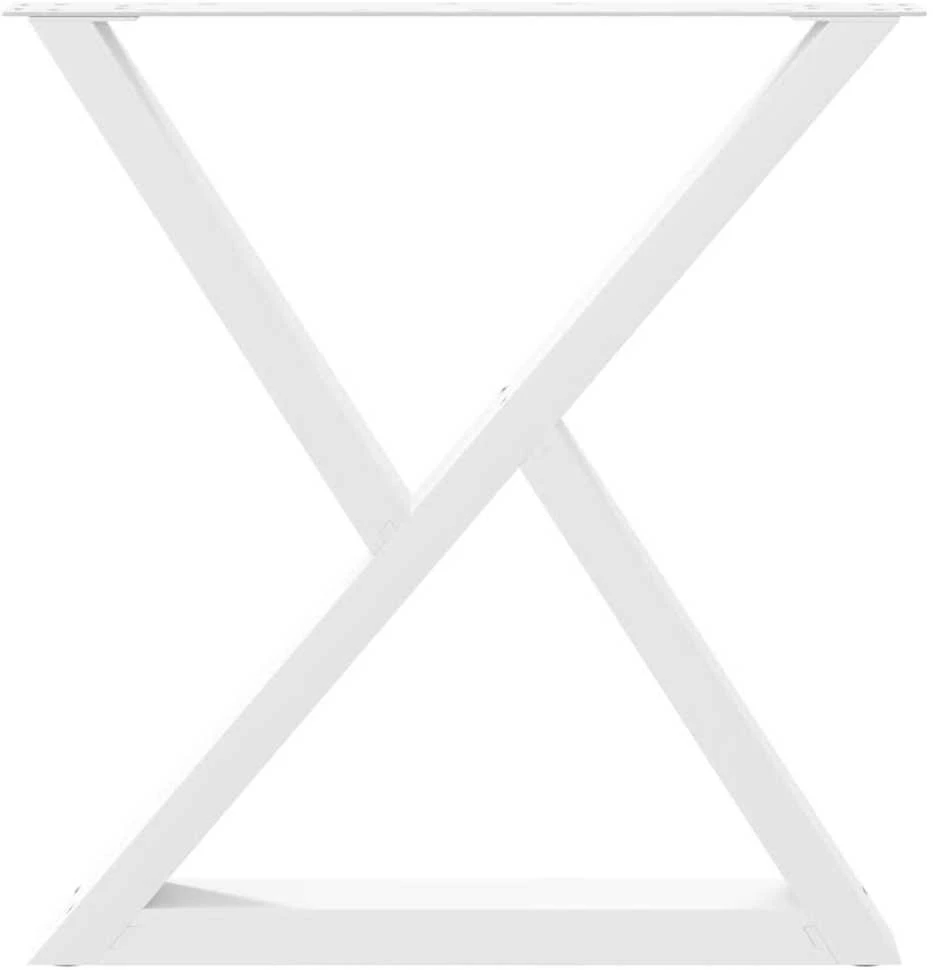 Valgomojo stalo kojos, 2 vnt., baltos, 70x(72-73,3) cm, plienas