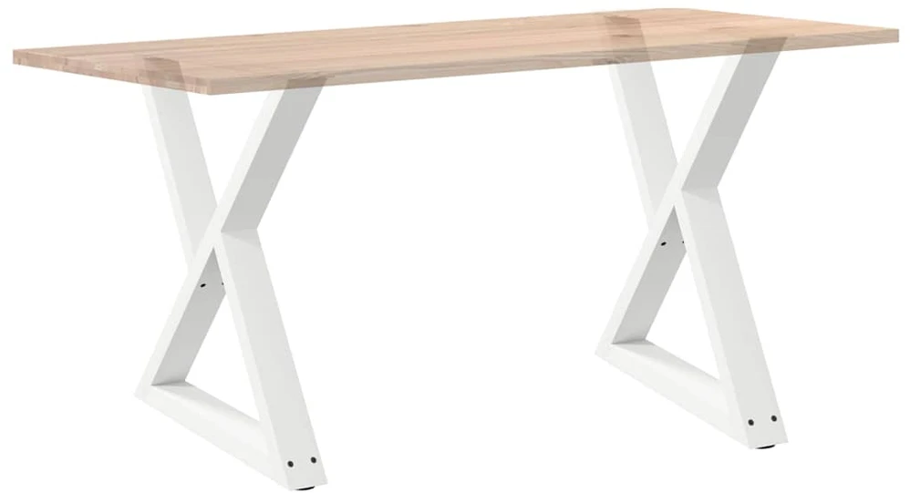 Valgomojo stalo kojos, 2 vnt., baltos, 70x(72-73,3) cm, plienas