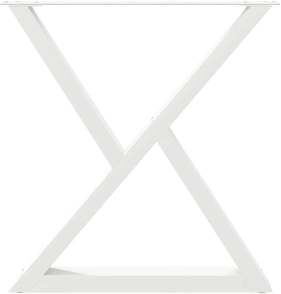 Valgomojo stalo kojos, 2 vnt., baltos, 70x(72-73,3) cm, plienas