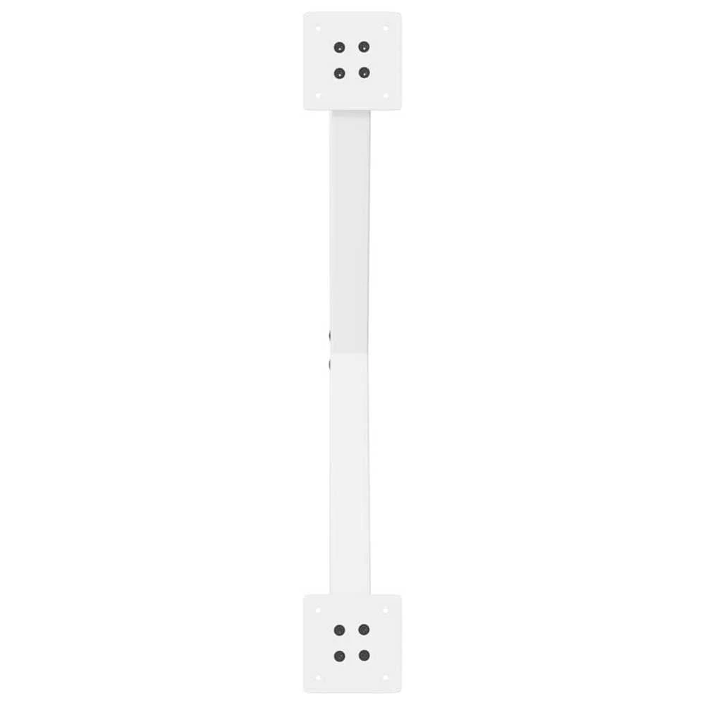 Valgomojo stalo kojos, 2 vnt., baltos, 80x(72-73) cm, plienas, X formos