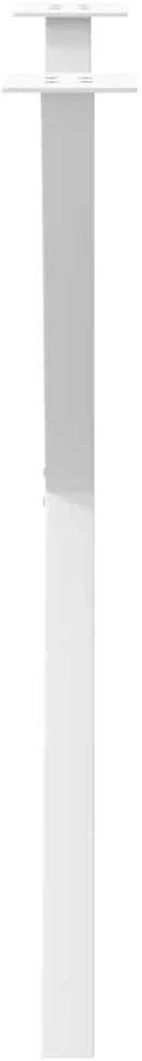 Valgomojo stalo kojos, 2 vnt., baltos, 80x(72-73) cm, plienas, X formos
