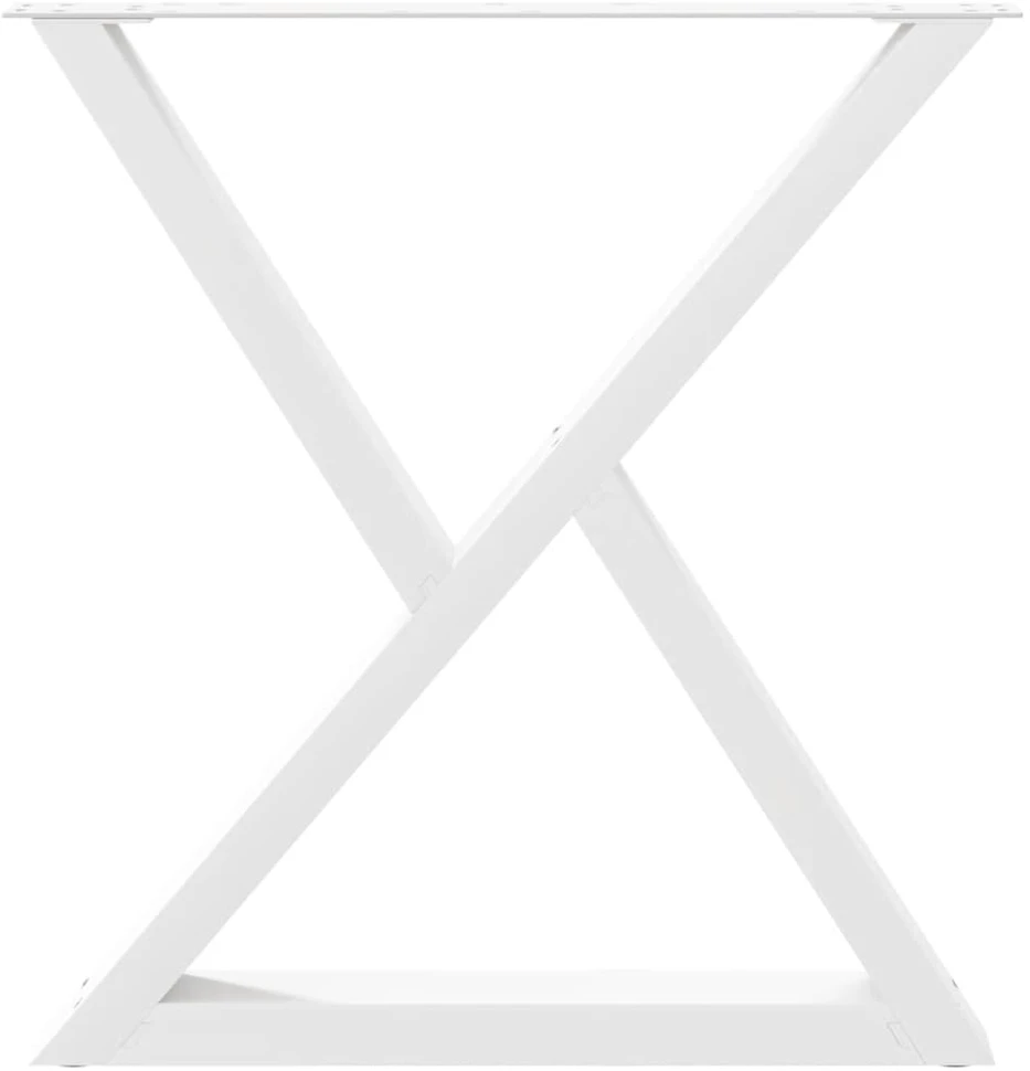 Valgomojo stalo kojos, 2 vnt., baltos, 80x(72-73,3) cm, plienas