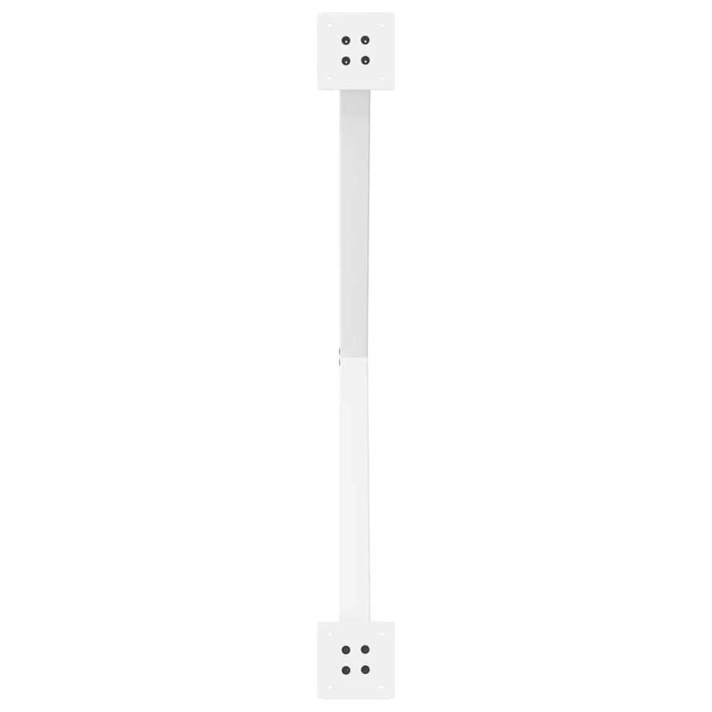 Valgomojo stalo kojos, 2 vnt., baltos, 90x(72-73) cm, plienas, X formos