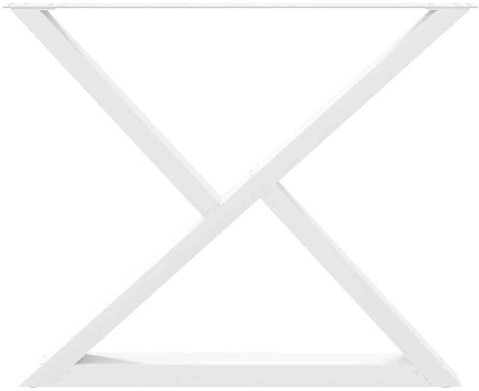 Valgomojo stalo kojos, 2 vnt., baltos, 90x(72-73,3) cm, plienas