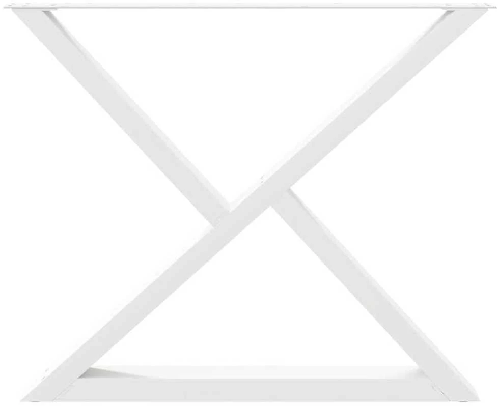Valgomojo stalo kojos, 2 vnt., baltos, 90x(72-73,3) cm, plienas