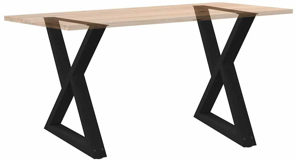 Valgomojo stalo kojos, 2 vnt., juodos, 70x(72-73,3) cm, plienas