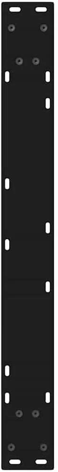 Valgomojo stalo kojos, 2 vnt., juodos, 70x(72-73,3) cm, plienas