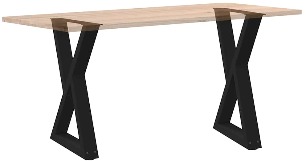 Valgomojo stalo kojos, 2 vnt., juodos, 50x(72-73,3) cm, plienas