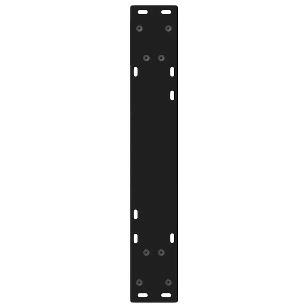 Valgomojo stalo kojos, 2 vnt., juodos, 50x(72-73,3) cm, plienas