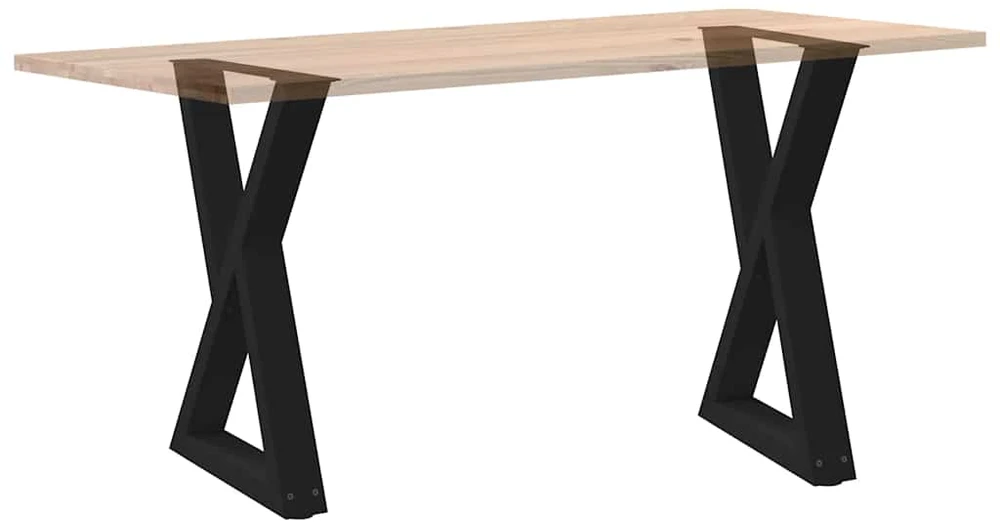 Valgomojo stalo kojos, 2 vnt., juodos, 60x(72-73,3) cm, plienas