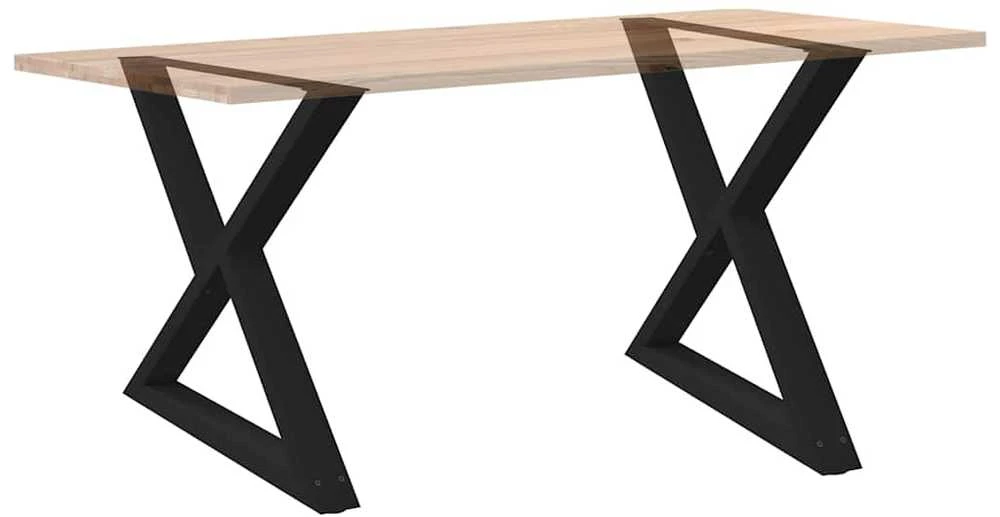 Valgomojo stalo kojos, 2 vnt., juodos, 90x(72-73,3) cm, plienas