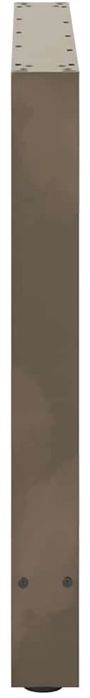 Valgomojo stalo kojos, 2 vnt., natūralaus plieno, 90x(72-73) cm, plienas
