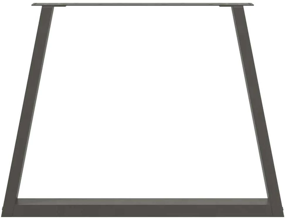 Valgomojo stalo kojos, 3 vnt., antracito spalvos, 90x(72-73,3) cm, plienas