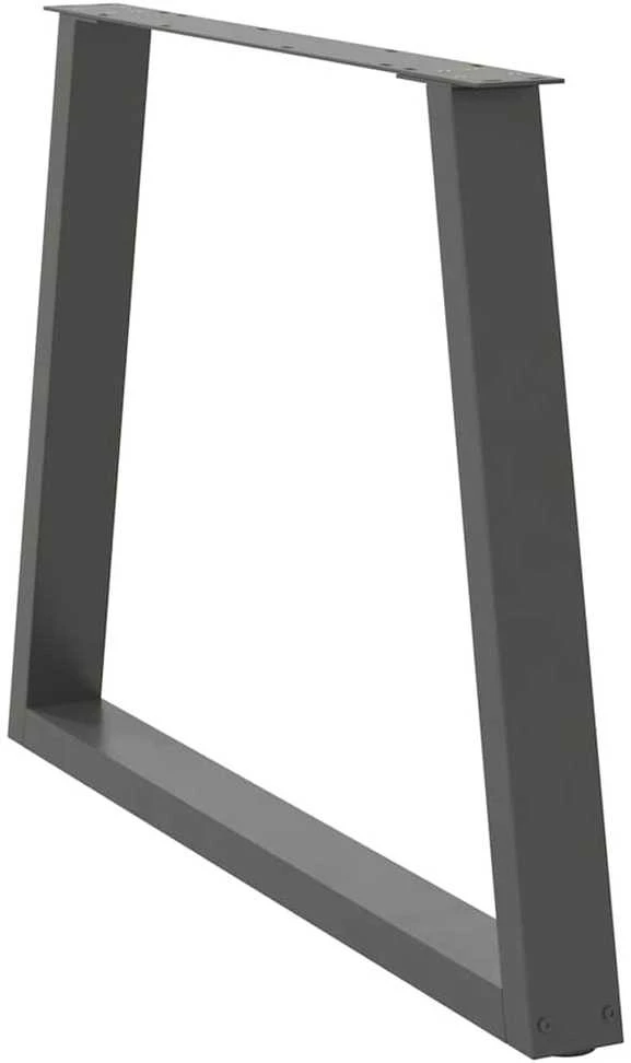Valgomojo stalo kojos, 3 vnt., antracito spalvos, 90x(72-73,3) cm, plienas