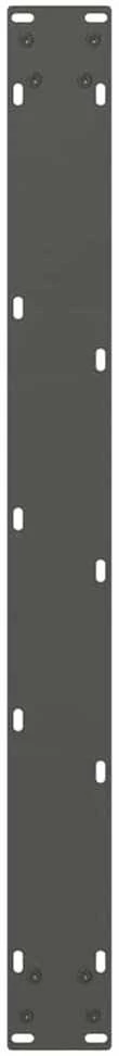 Valgomojo stalo kojos, 3 vnt., antracito spalvos, 90x(72-73,3) cm, plienas