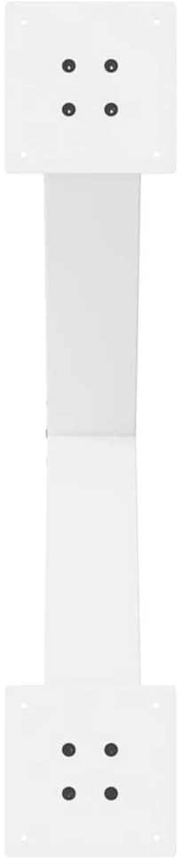 Valgomojo stalo kojos, 3 vnt., baltos, 70x(72-73) cm, plienas, X formos