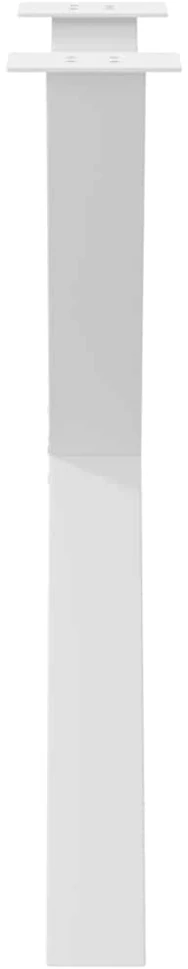 Valgomojo stalo kojos, 3 vnt., baltos, 80x(72-73) cm, plienas, X formos