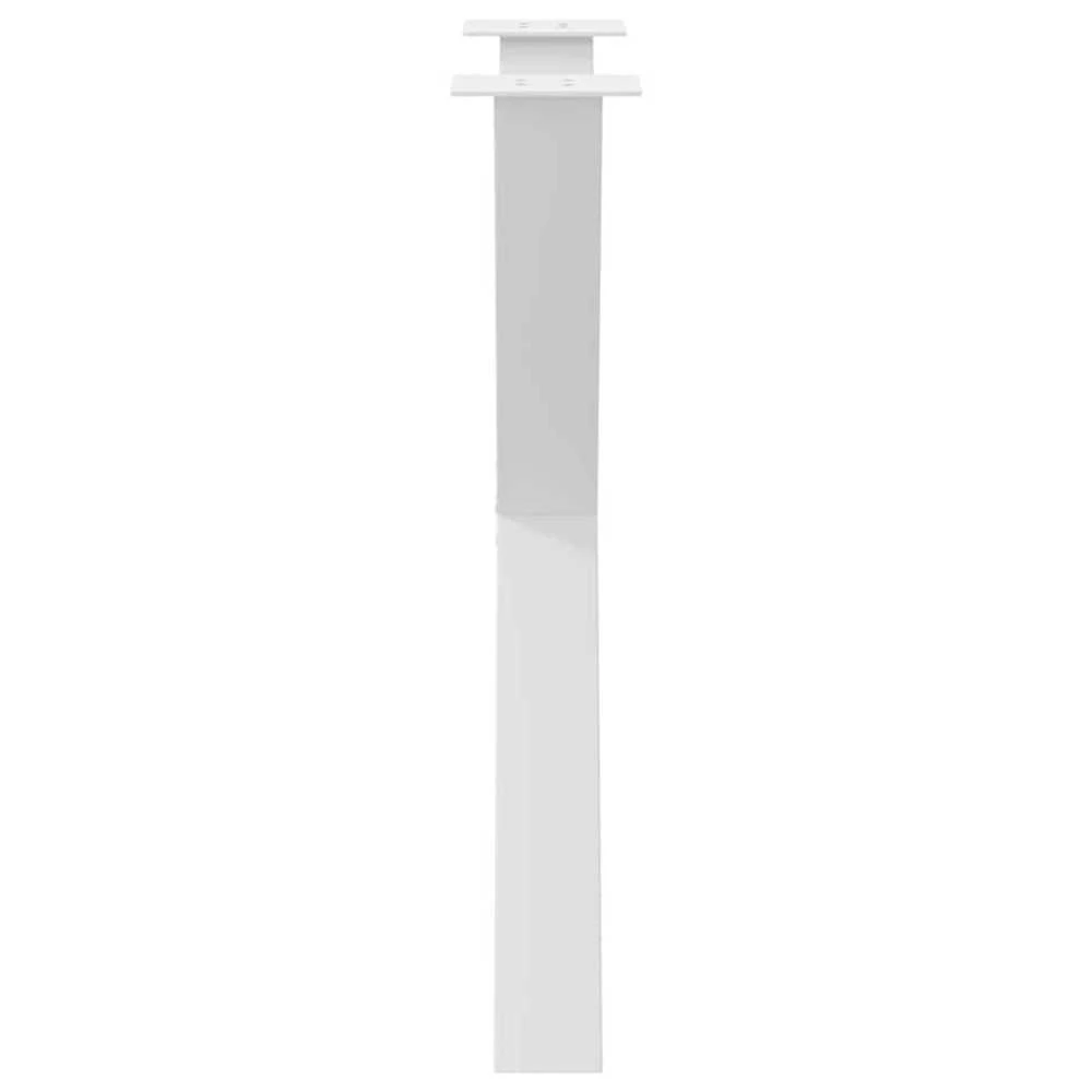 Valgomojo stalo kojos, 3 vnt., baltos, 80x(72-73) cm, plienas, X formos