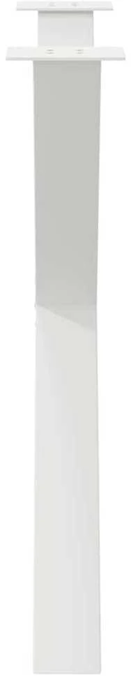 Valgomojo stalo kojos, 3 vnt., baltos, 90x(72-73) cm, plienas, X formos