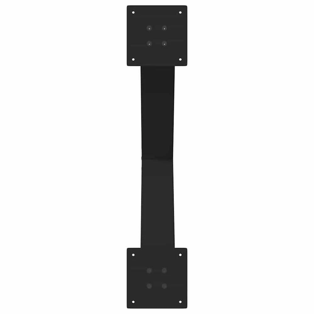 Valgomojo stalo kojos, 3 vnt., juodos, 70x(72-73) cm, plienas, X formos