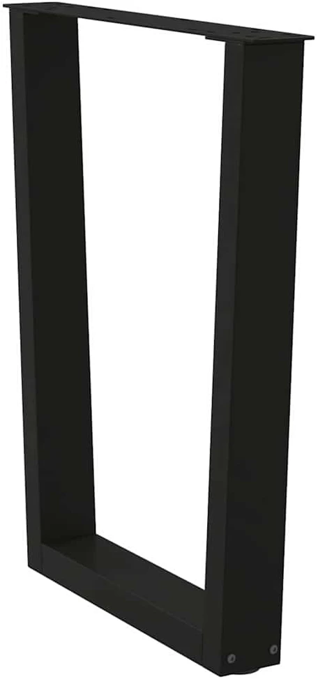 Valgomojo stalo kojos, 3 vnt., juodos, 70x(72-73,3) cm, plienas, V formos