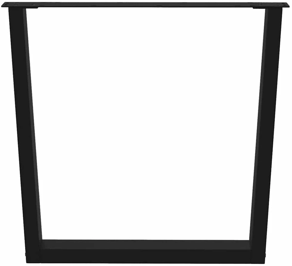 Valgomojo stalo kojos, 3 vnt., juodos, 80x(72-73,3) cm, plienas, V formos