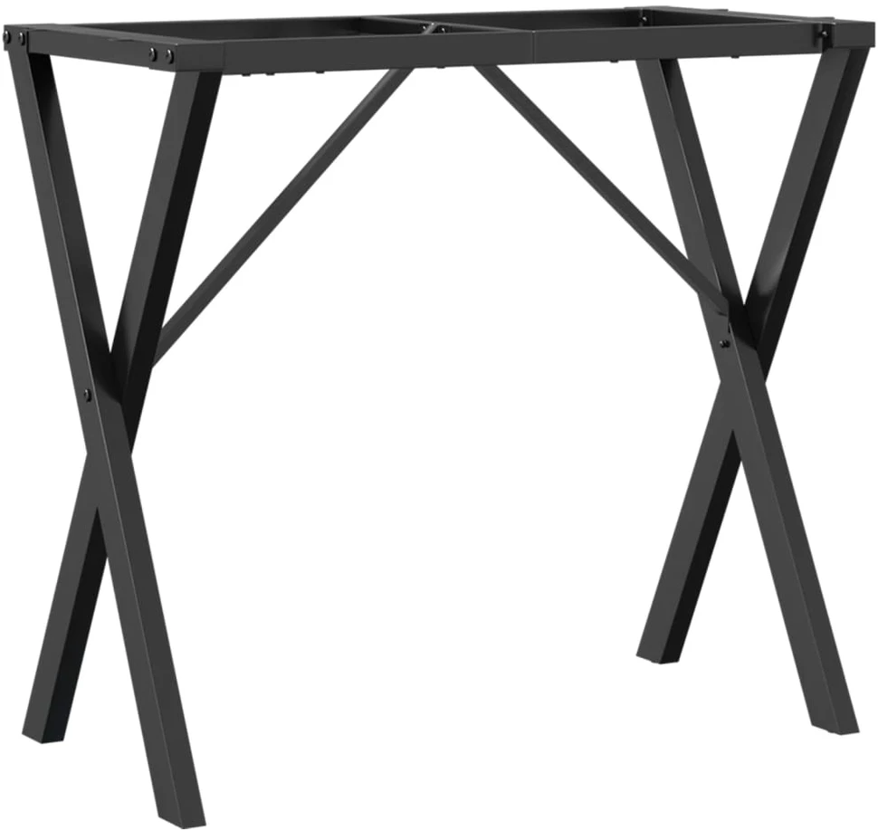Valgomojo stalo kojos, 80x40x73cm, ketus, X formos rėmas