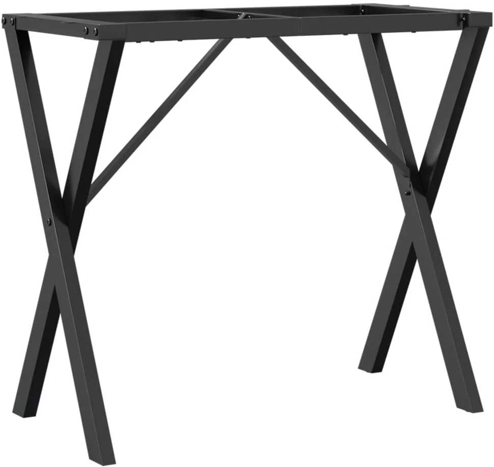 Valgomojo stalo kojos, 80x40x73cm, ketus, X formos rėmas