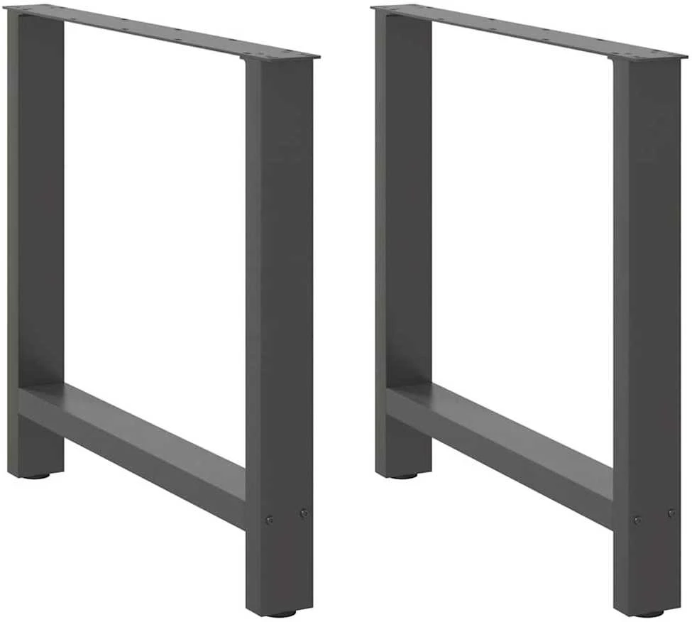 Kavos staliuko kojelės, antracito, 2 vnt., 80x(72-73)cm