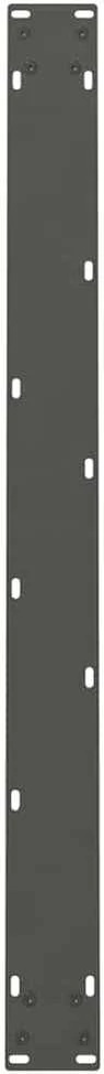 Valgomojo stalo kojos, antracito spalvos, 2 vnt., 100x(72-73) cm, plienas