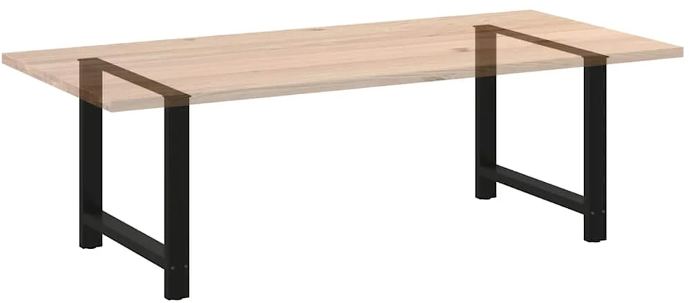 Valgomojo stalo kojos, juodos, 2 vnt., 100 x (72-73) cm, plienas