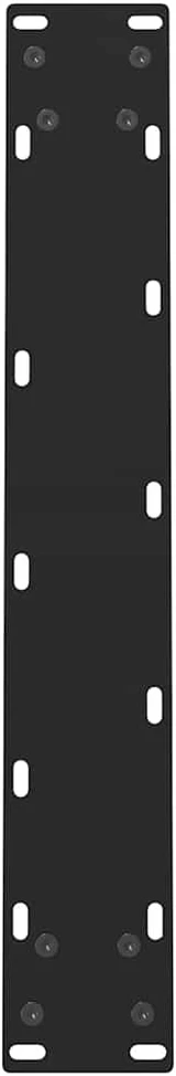 Kavos staliuko kojelės, juoda, 2 vnt., 60x(72-73)cm, plienas