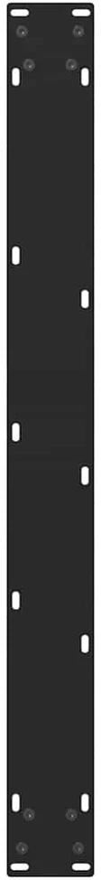 Valgomojo stalo kojos, juodos, 2 vnt., 70x(72-73) cm, plienas