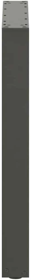 Valgomojo stalo kojos, U formos, 2 vnt., antracito spalvos, 70x(72-73) cm, plienas