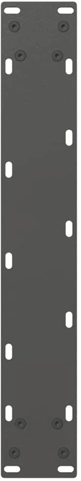 Valgomojo stalo kojos, U formos, 2 vnt., antracito spalvos, 50x(72-73) cm, plienas