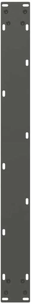 Valgomojo stalo kojos, U formos, 2 vnt., antracito spalvos, 90x(72-73) cm, plienas