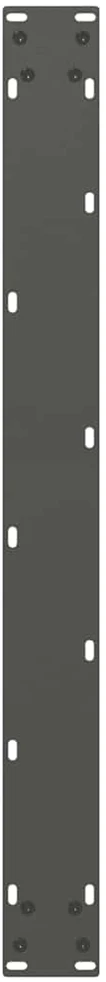 Valgomojo stalo kojos, U formos, 2 vnt., antracito spalvos, 90x(72-73) cm, plienas