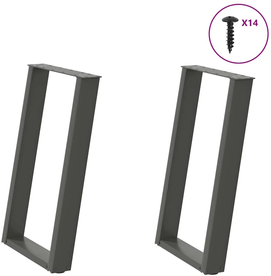 Valgomojo stalo kojelės, U formos, 2 vnt., 50x(72-73)cm
