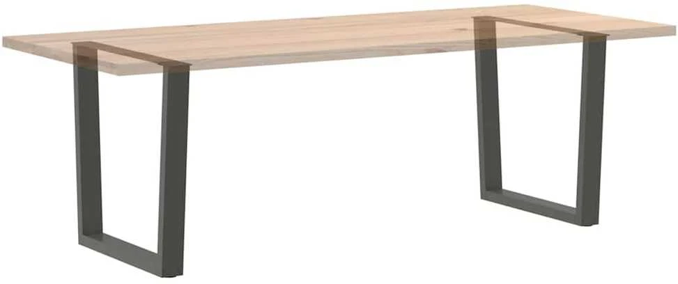 Valgomojo stalo kojos, V formos, 2 vnt., antracito spalvos, 80x(72-73,3) cm, plienas
