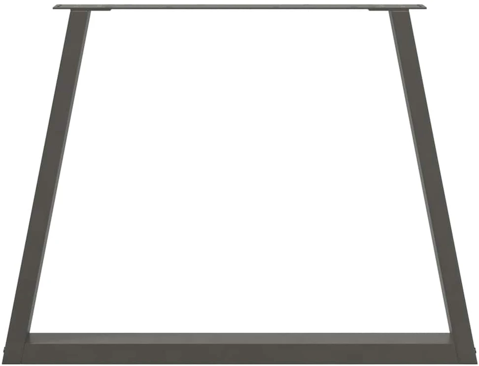 Valgomojo stalo kojos, V formos, 2 vnt., antracito spalvos, 100x(72-73,3) cm, plienas
